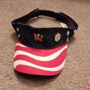 Vintage Patriotic Visor with Wave Design